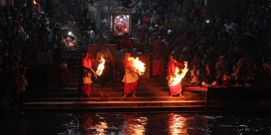 alt-text Stunning image of Ganga arti at Haridwar