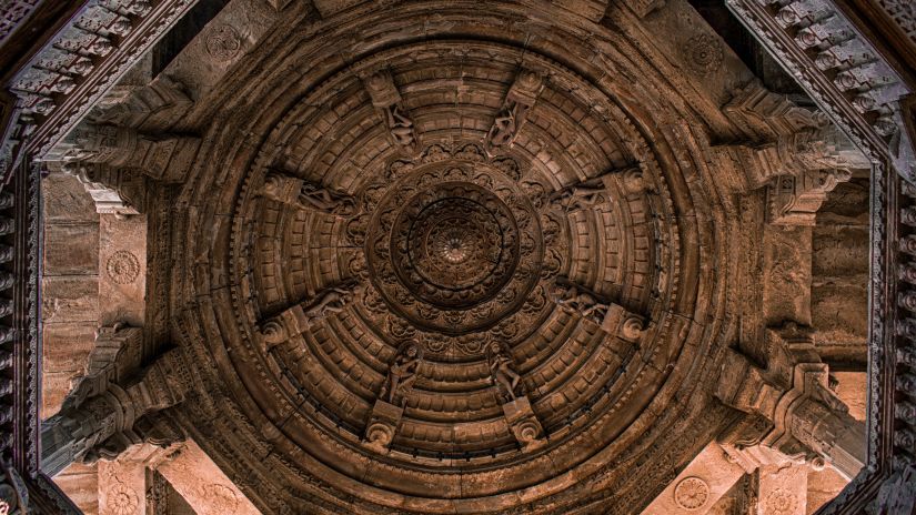 dome of a mandir