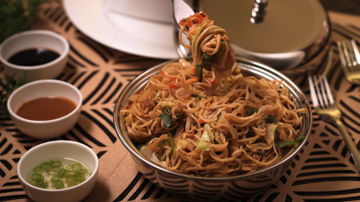 Noodles served in a bowl - Lamrin Boutique Cottages Rishikesh