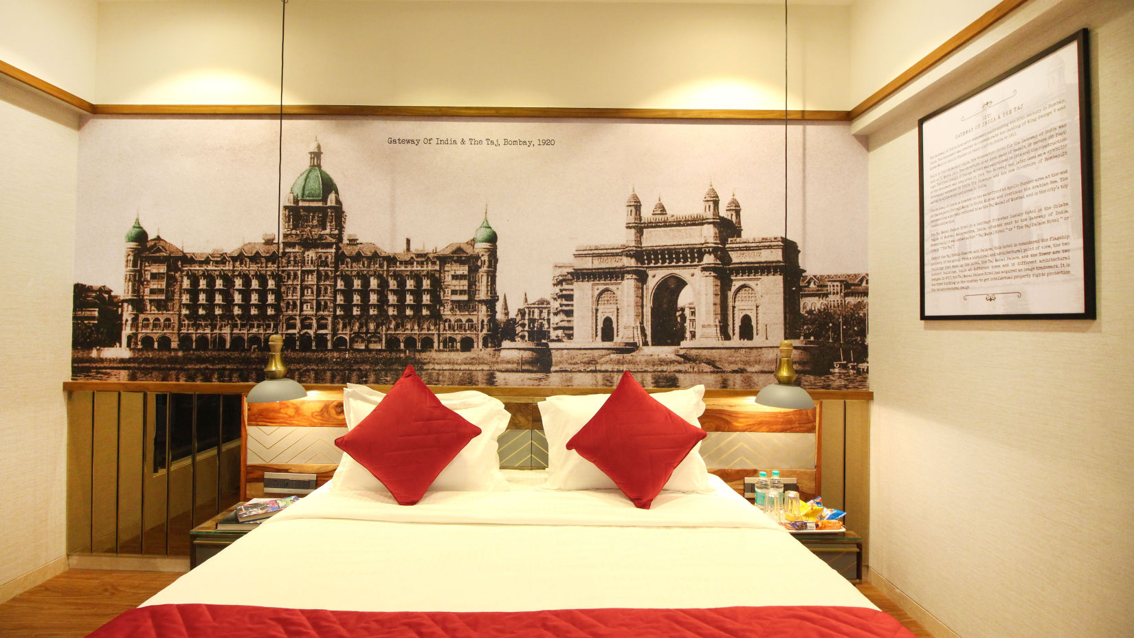 cosy king size bed with modern interiors in khar at theory9