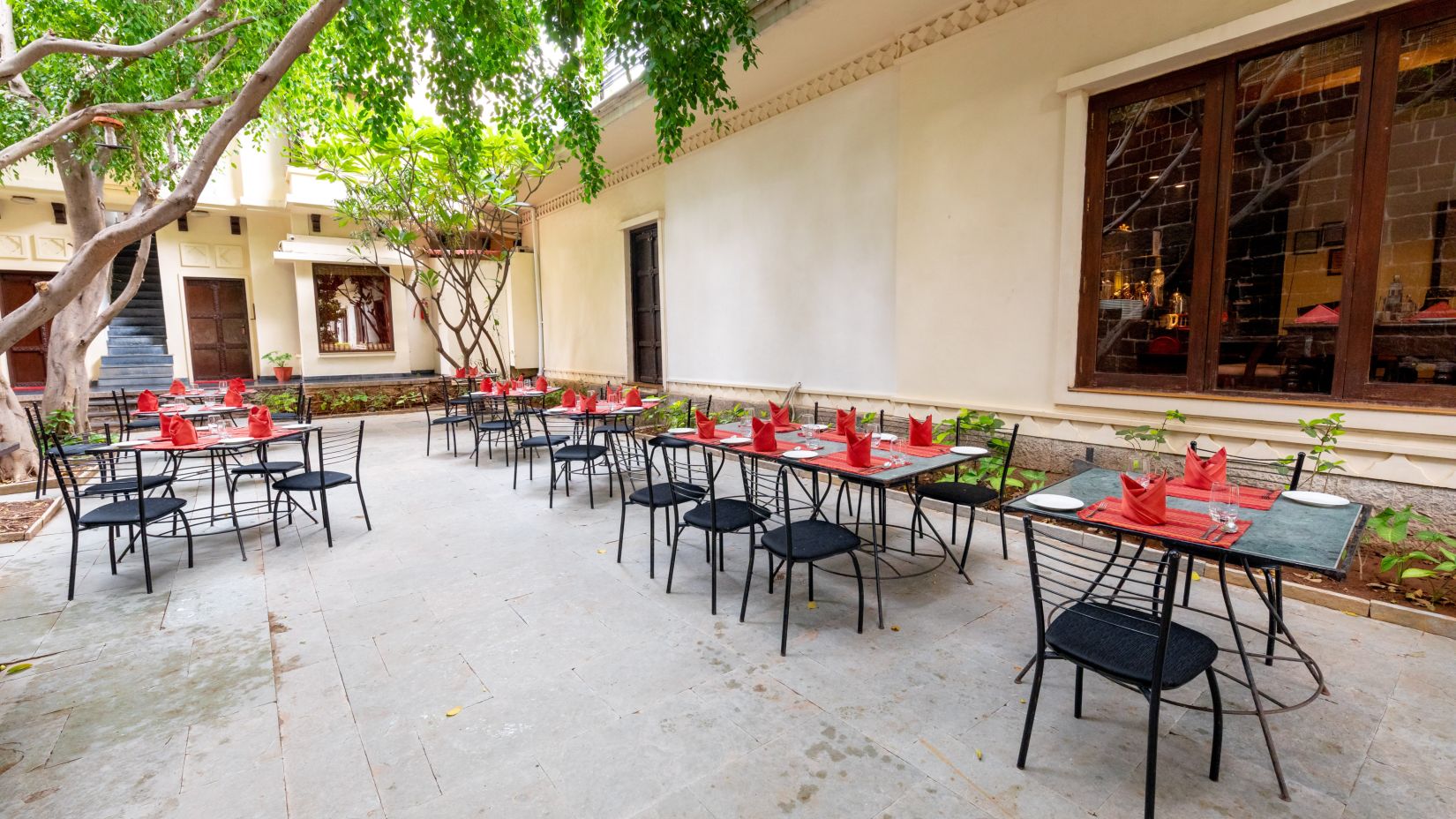 sitting area at restaurant at Fort JadhavGADH