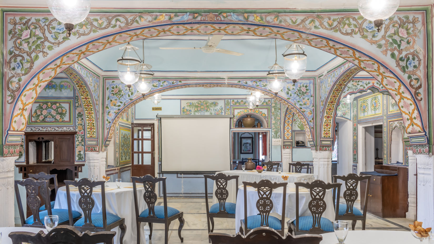 a meeting hall with chairs in a cluster style arrangement  - Hotel Castle Mandawa, Jhunjunu