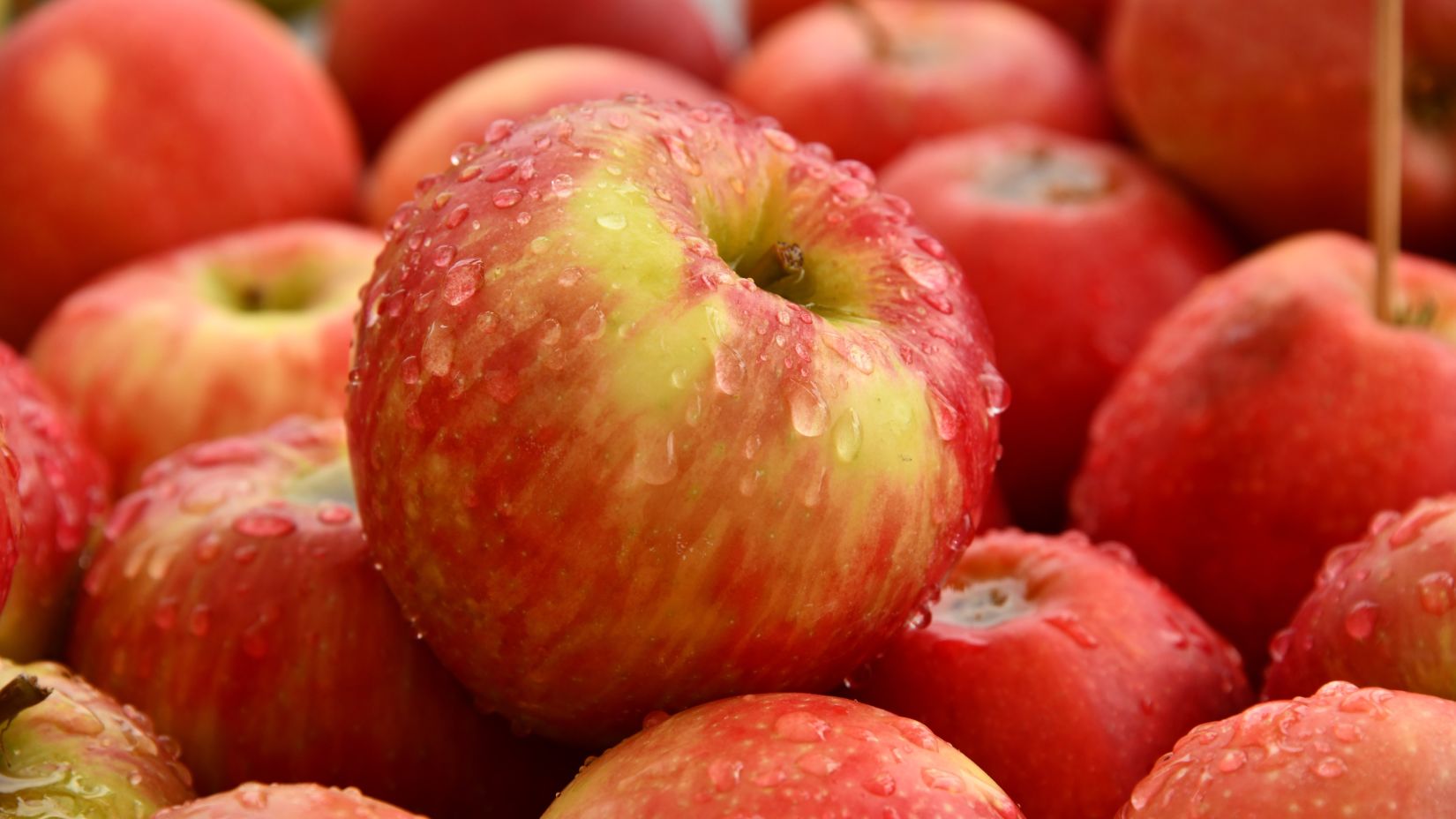 A stack of apples