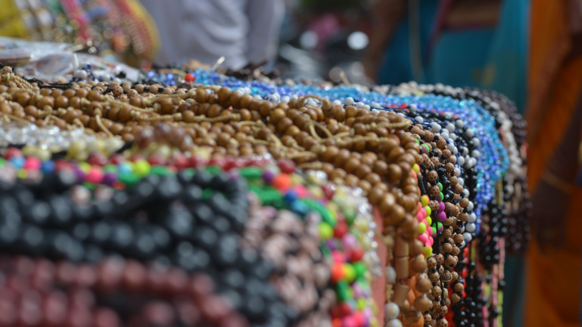 bead necklaces @ Lamrin Ucassaim Hotel, Goa