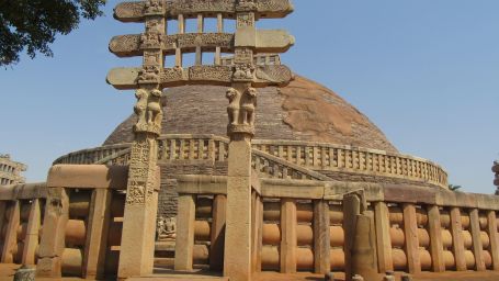 Sanchi Stupa is a Heritage site in Madhya Pradesh