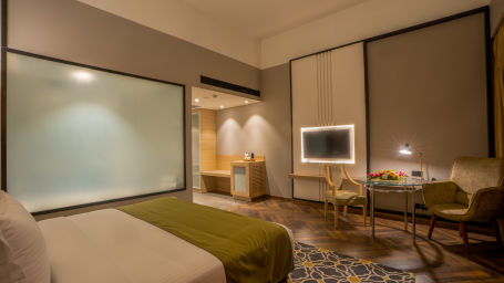 view of the modern amenities in one of our rooms in tripura