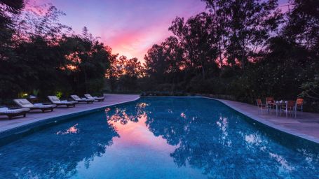 Swimming Pool at Jehan Numa Retreat-Luxury Resort in Bhopal