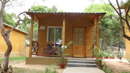 Exterior of the cottage  at Lotus Eco Resort Konark