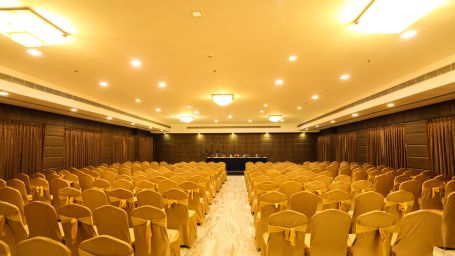 Banquet hall at the family hotel in Chennai