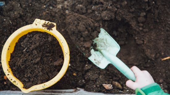 soil being dug