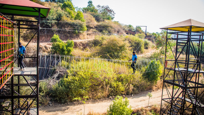 Burma Bridge activity at bamboo saa