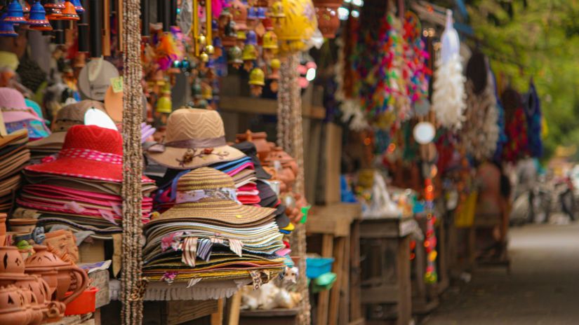 Hats and other accessories sold on the street