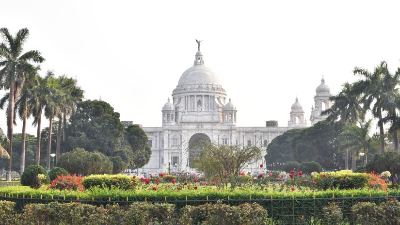 a while building with garden in the foreground