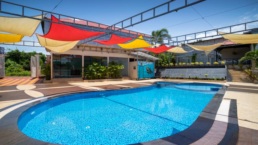 pool at goan beach resort 