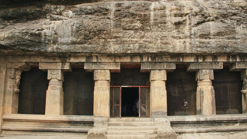 exterior of caves