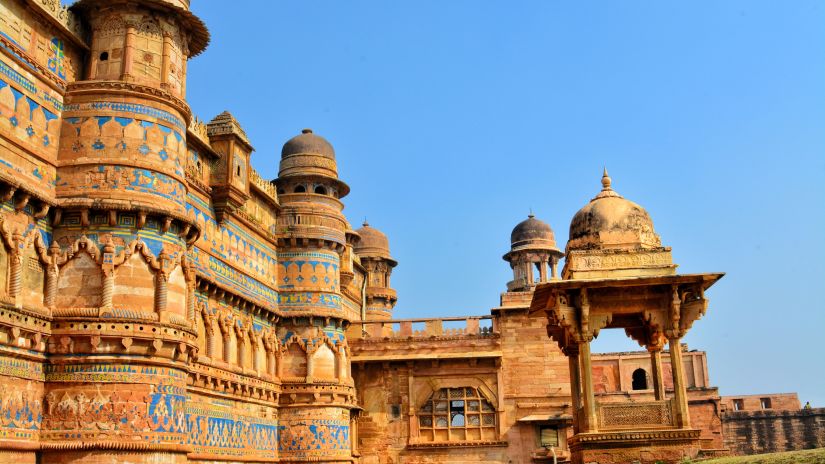 Deo Bagh - 17th Century Gwalior - Gwalior fort side view