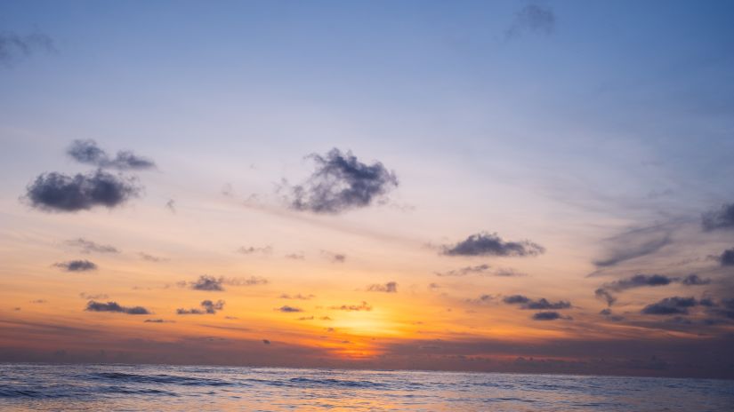 sunset at a beach during winter at havelock island - best time to visit