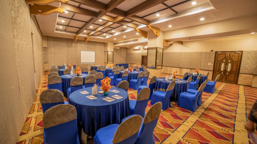 event halls with seating arrangement done  - The Orchid Hotel Pune