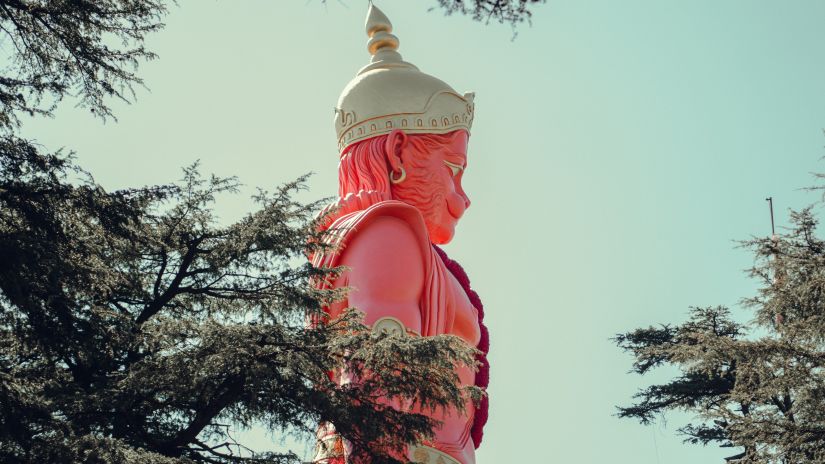 a statue of Shri Hanuman Jakhu