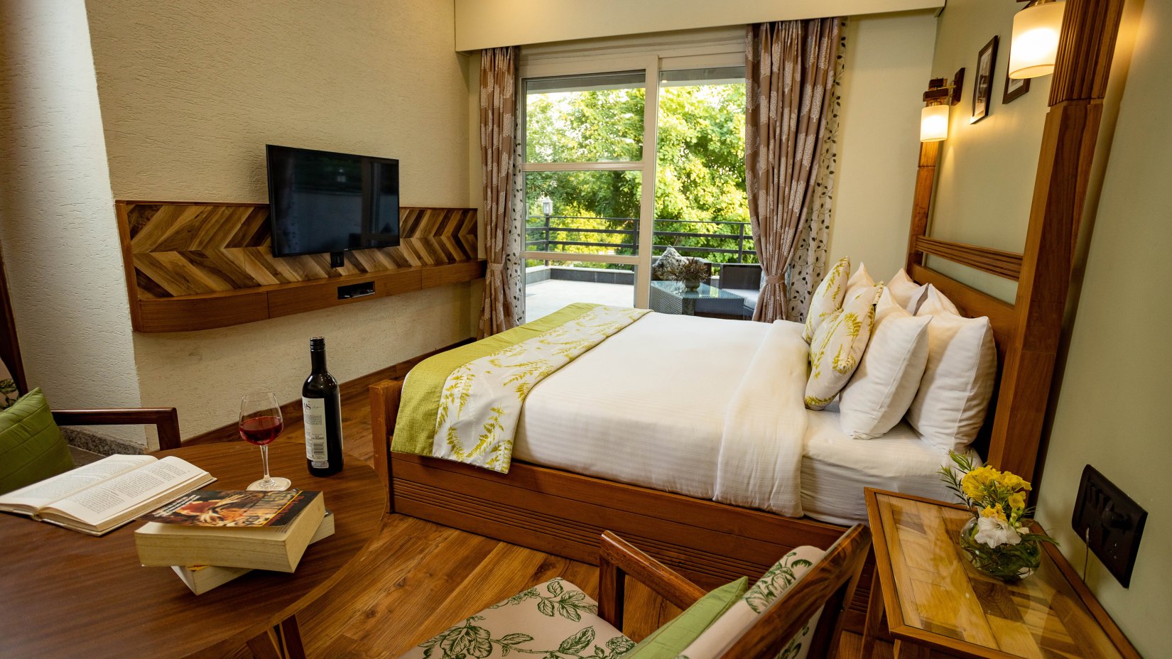 A View of the bedroom in Corbett Suite - The Golden Tusk