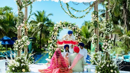 wedding conducted at Pool Deck - one of our beachside wedding venues in South Goa