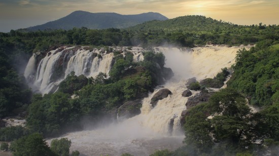 View of gaganachukki waterfalls