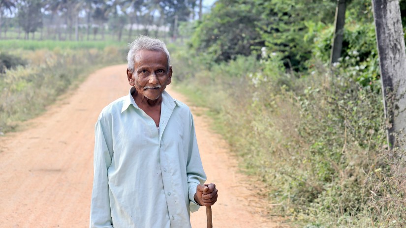 The Serai Kabini - an aged member of the Jenu Kuruba tribe