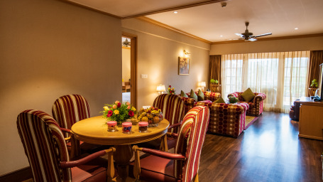 the dining area at the Suites in Kodaikanal