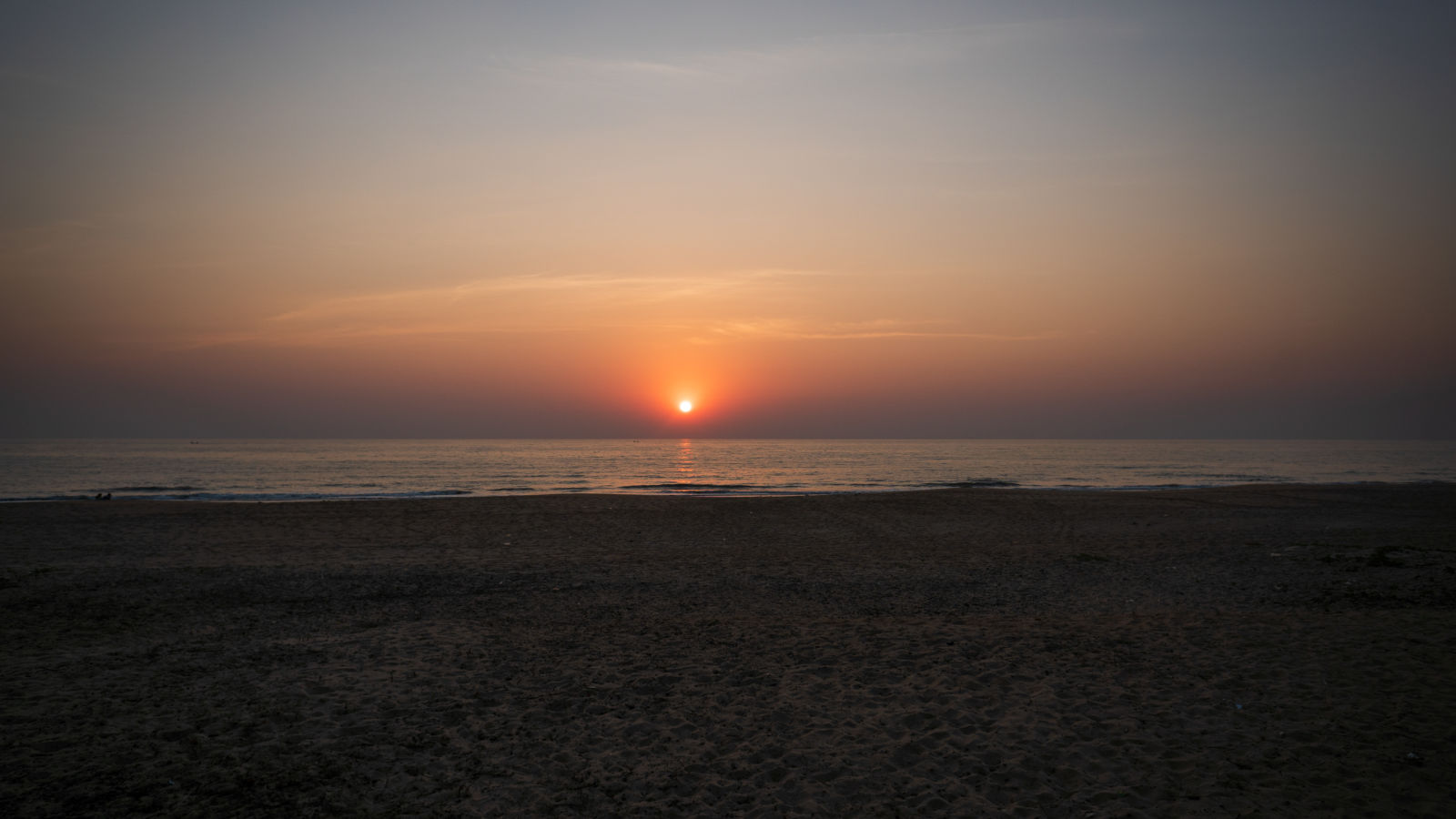 sunset at a beach