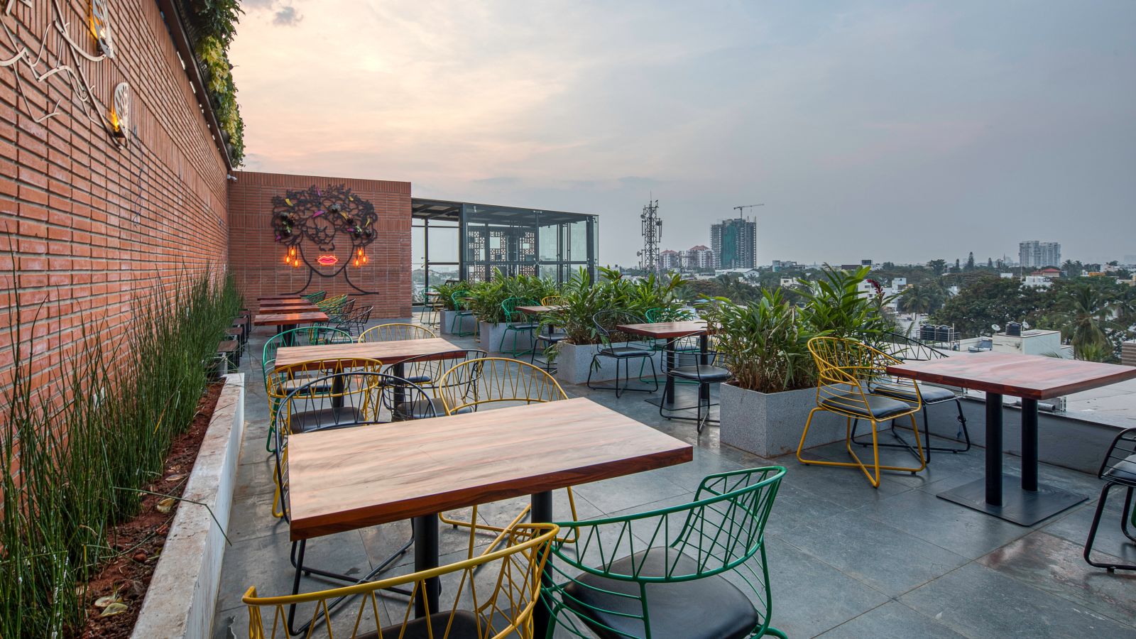 Outdoor Seating at Roastopolis Restaurant in Le Foliage by TGI, Bangalore 4