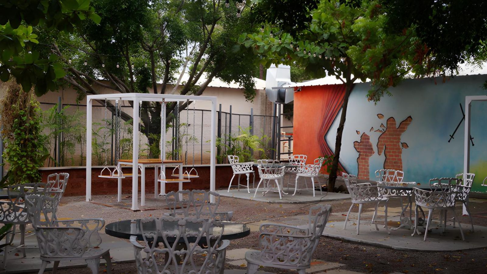 An image of the outdoor dining area - Trance Veechika Resort