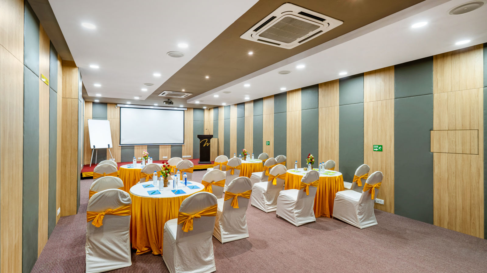 A back view of conference hall at Westside Hotel