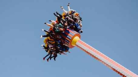 people sitting on a ride