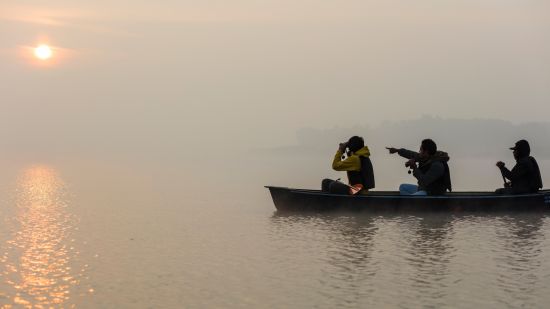 Canoeing on the river