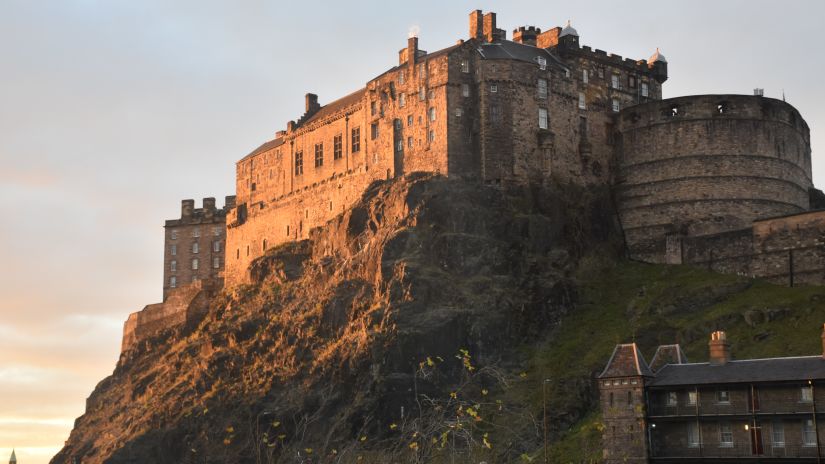 an image of a fort shot from a lower angle