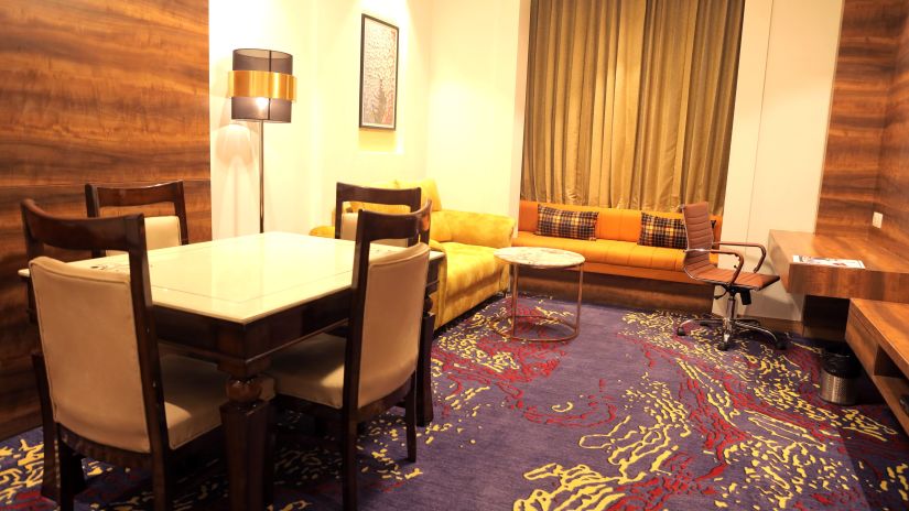 room with separate living area at best western vrindavan