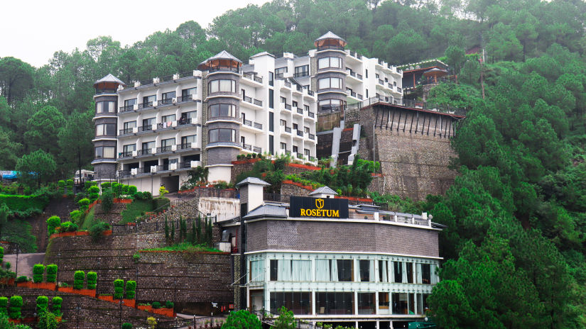 aerial view of Rosetum Kasauli