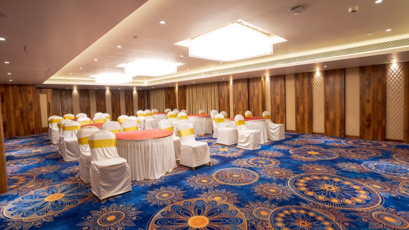 our Banquet Hall in Lonavala set up for an event