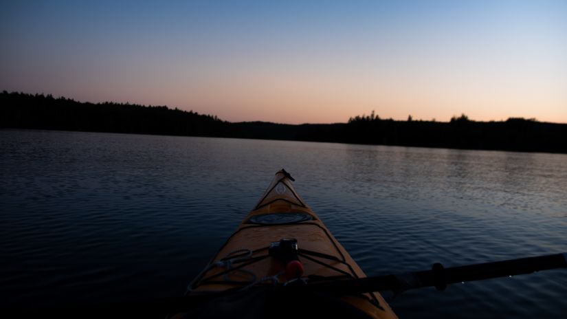 night kayaking