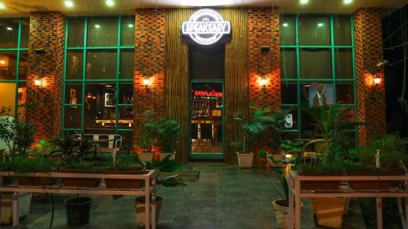 interior of Speakeasy bar at Rosetum Anjuna