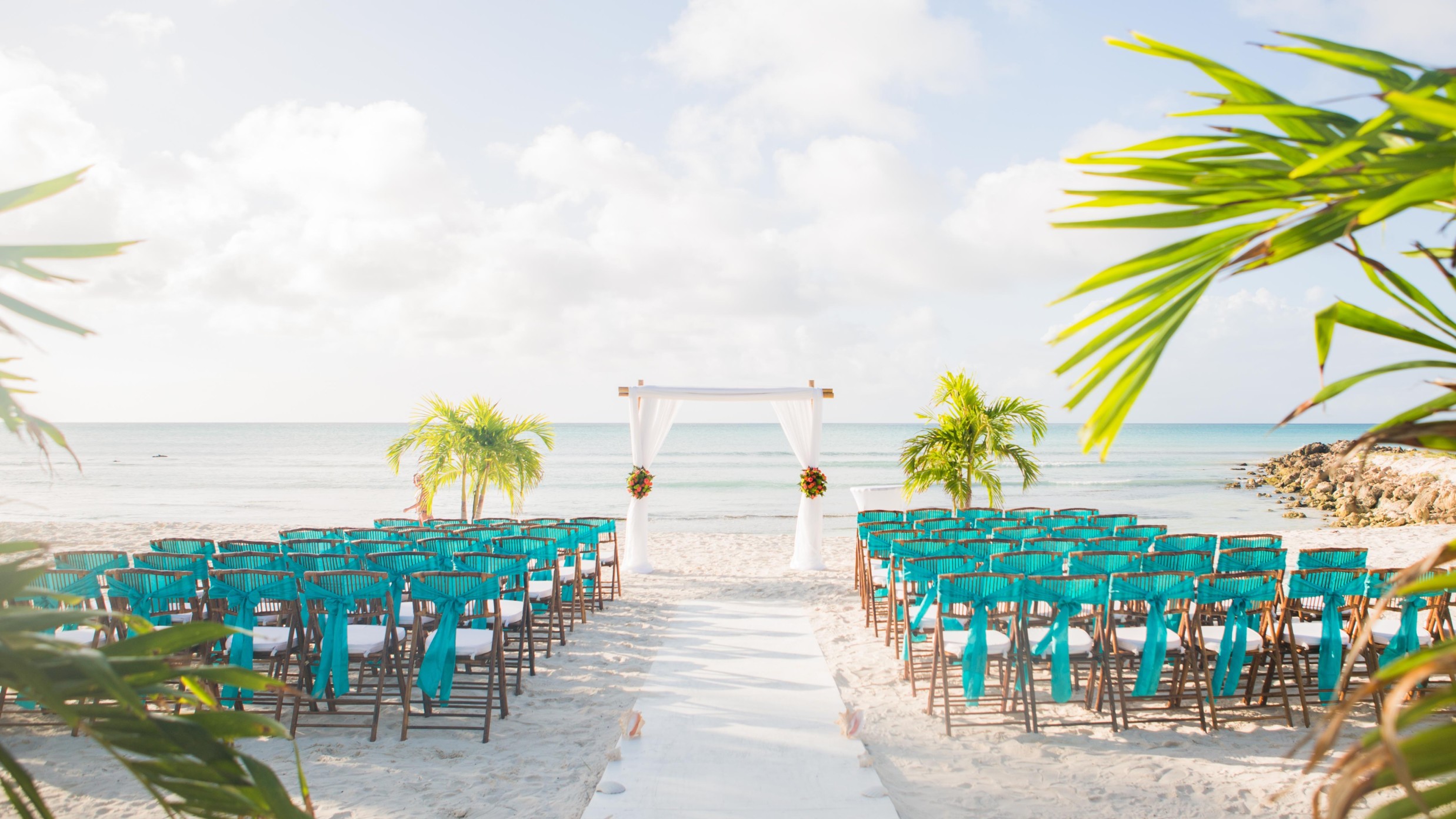 the sitting arrangement at Oasis beachfront lawn, one of the best beach wedding venues in South Goa