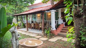 cottages facade front view  @ Lamrin Ucassaim Hotel, Goa