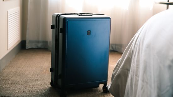 suitcase in a room