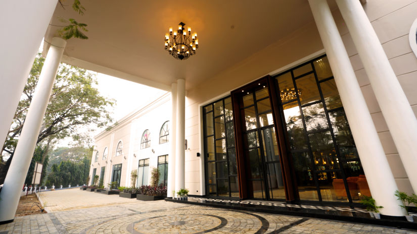 entrance to Hotel Polo Towers Agartala