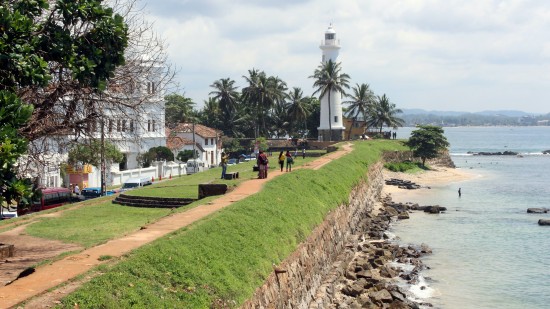 beach and lighthouse in Galle