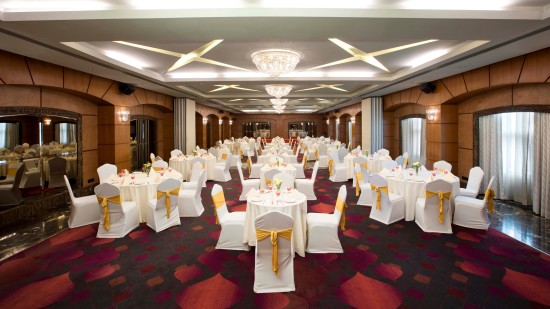 Seating arrangement at Magnum Banquet hall at Hablis Hotel, Chennai 