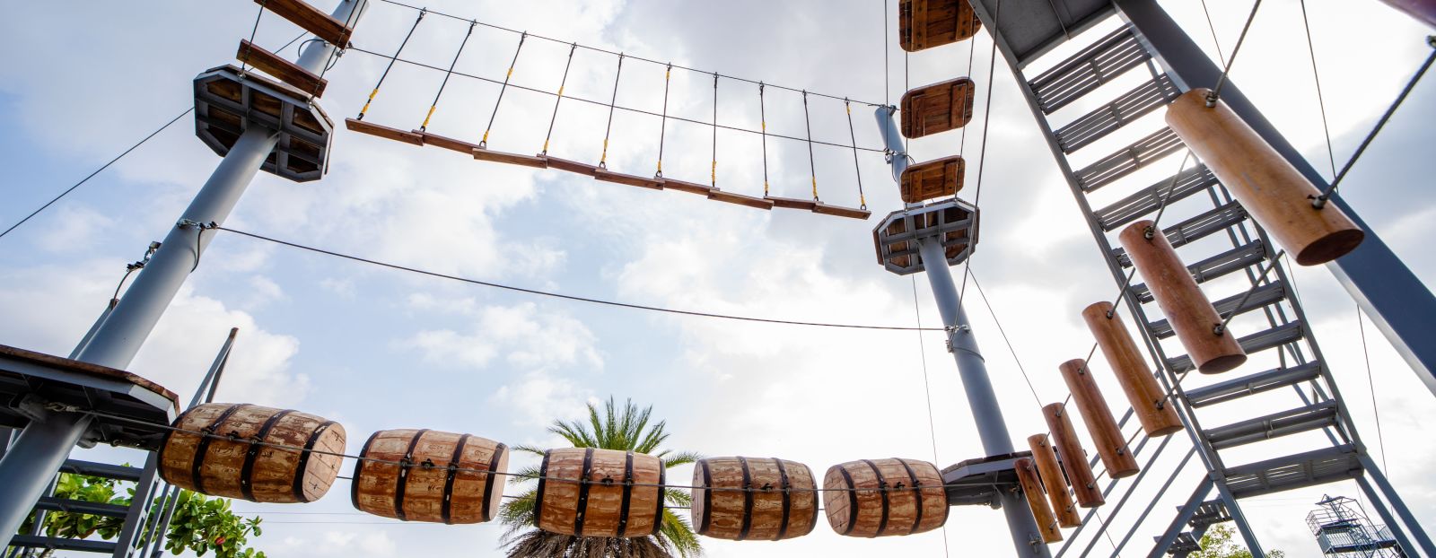 An image of a rope course at the resort - Trance Veechika Resort, Vikarabad