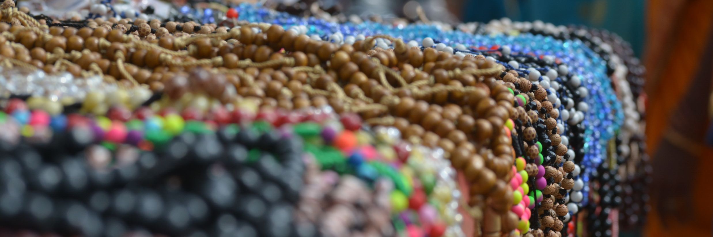 bead necklaces @ Lamrin Ucassaim Hotel, Goa