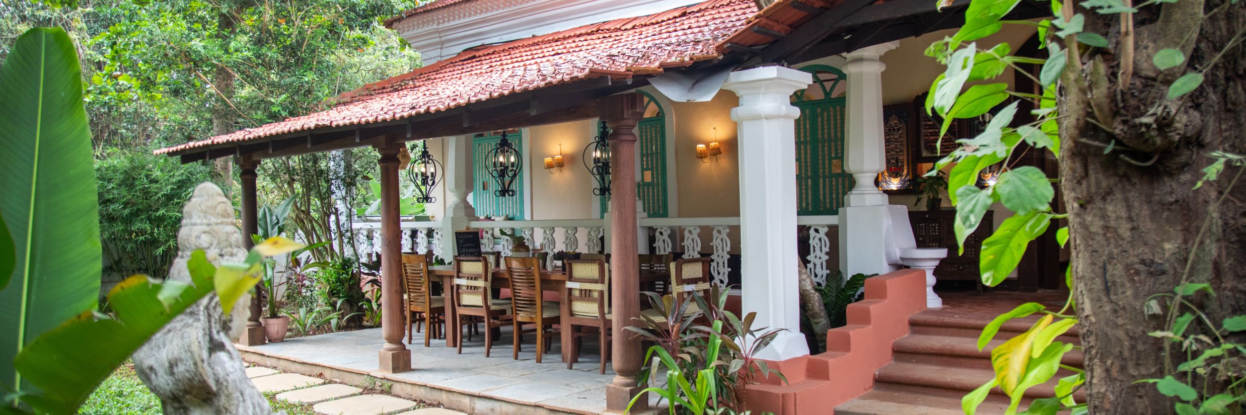 cottages facade front view  @ Lamrin Ucassaim Hotel, Goa