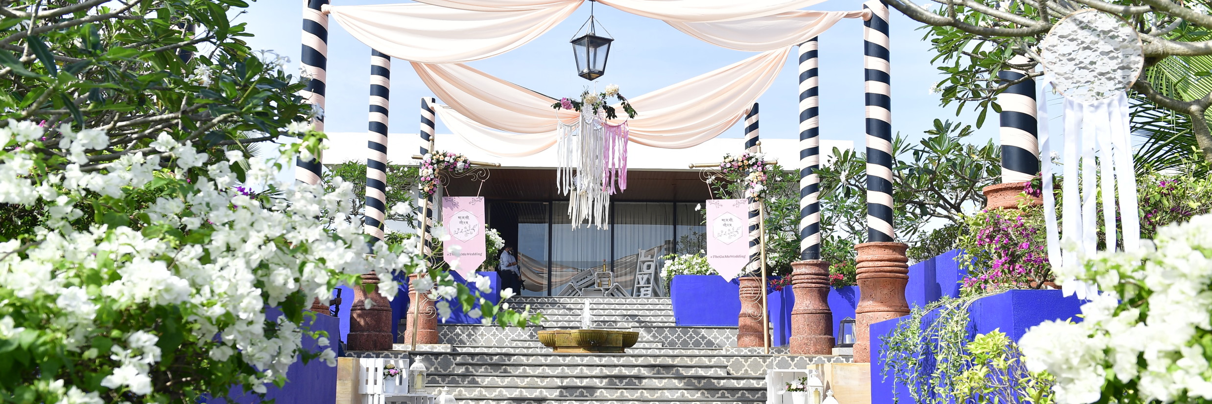 seating area at Library amongst our wedding halls in south goa